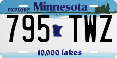 MN license plate 795TWZ