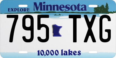 MN license plate 795TXG
