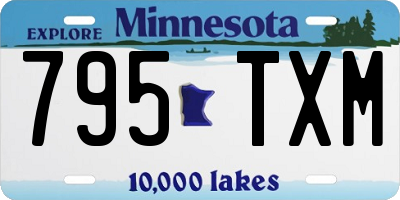 MN license plate 795TXM