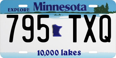 MN license plate 795TXQ