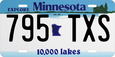 MN license plate 795TXS