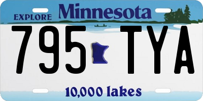 MN license plate 795TYA