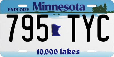 MN license plate 795TYC