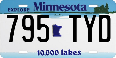 MN license plate 795TYD
