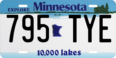 MN license plate 795TYE