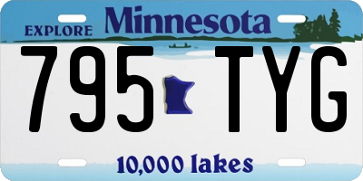 MN license plate 795TYG
