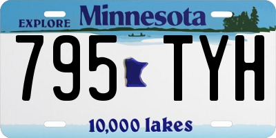 MN license plate 795TYH