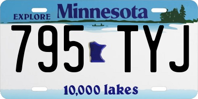 MN license plate 795TYJ
