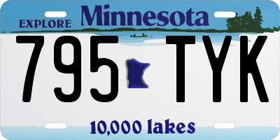 MN license plate 795TYK