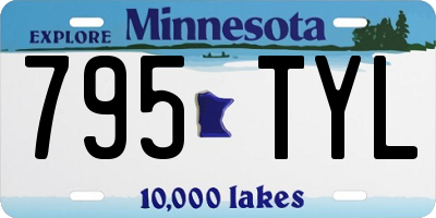 MN license plate 795TYL