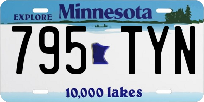MN license plate 795TYN
