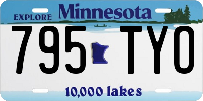 MN license plate 795TYO