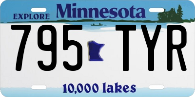 MN license plate 795TYR