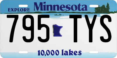 MN license plate 795TYS