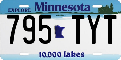 MN license plate 795TYT