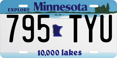 MN license plate 795TYU