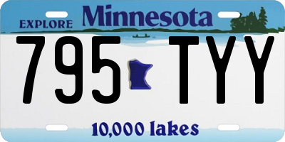 MN license plate 795TYY