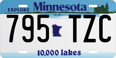MN license plate 795TZC