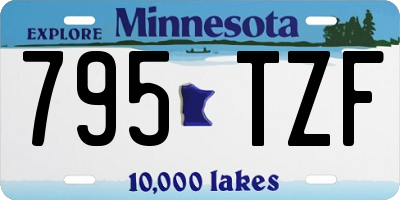 MN license plate 795TZF
