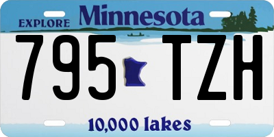 MN license plate 795TZH