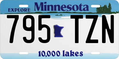MN license plate 795TZN