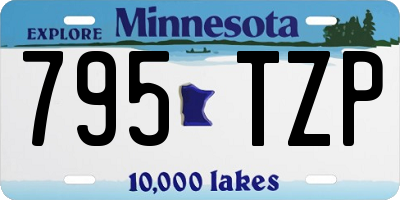 MN license plate 795TZP