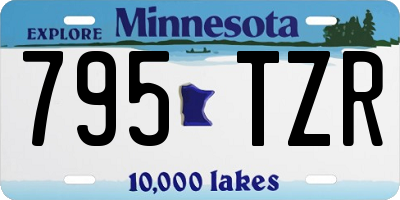 MN license plate 795TZR