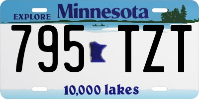 MN license plate 795TZT