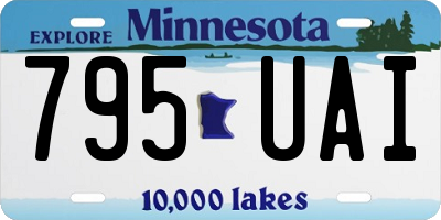 MN license plate 795UAI