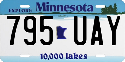 MN license plate 795UAY