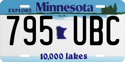 MN license plate 795UBC