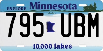 MN license plate 795UBM