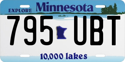 MN license plate 795UBT