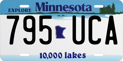 MN license plate 795UCA