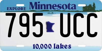 MN license plate 795UCC