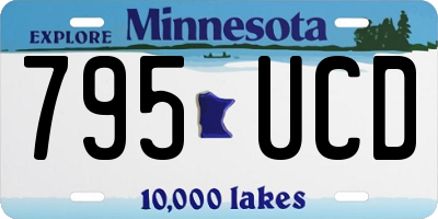 MN license plate 795UCD