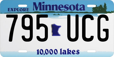 MN license plate 795UCG