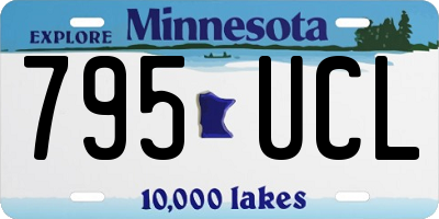 MN license plate 795UCL