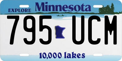 MN license plate 795UCM