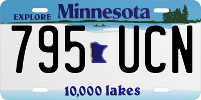 MN license plate 795UCN