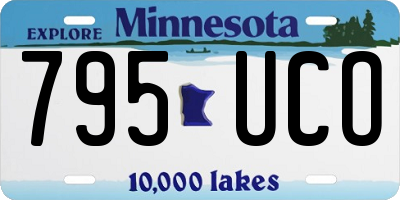 MN license plate 795UCO
