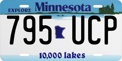 MN license plate 795UCP