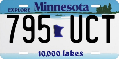 MN license plate 795UCT