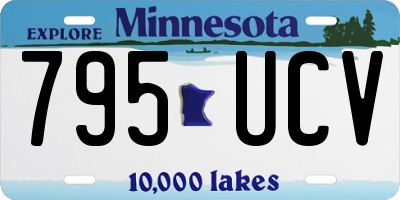 MN license plate 795UCV