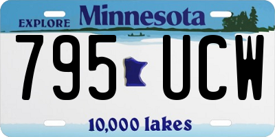 MN license plate 795UCW