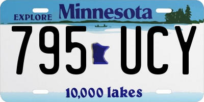 MN license plate 795UCY
