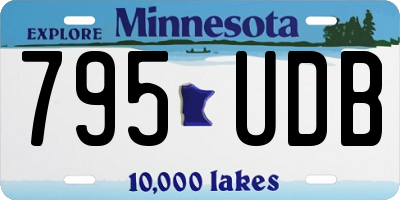 MN license plate 795UDB