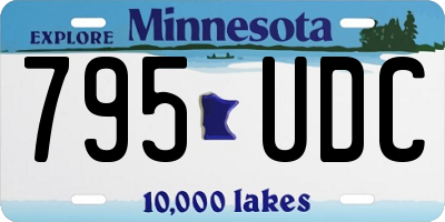 MN license plate 795UDC