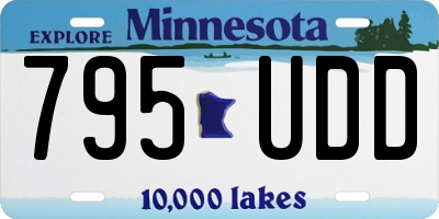 MN license plate 795UDD