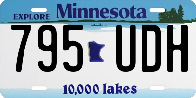 MN license plate 795UDH